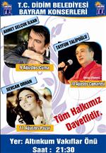 AHMET SELÇUK İLKAN - Didim Belediyesi'nden Bayram Konserleri