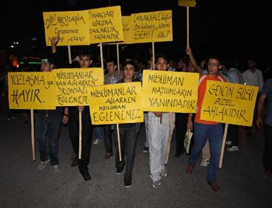 Konya'da Konser Protestosu