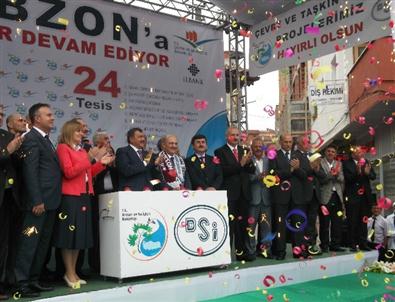 Bakanlar Erdoğan Bayraktar ve Veysel Eroğlu, Trabzon’da Temel Atma Törenine Katıldı