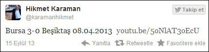 Hikmet Karaman'dan tweetli gönderme