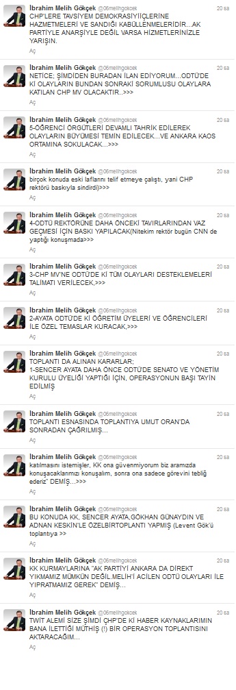 Gökçek'ten bomba CHP ve ODTÜ iddiası