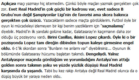 Usta kalemler dünkü maç için ne dedi?