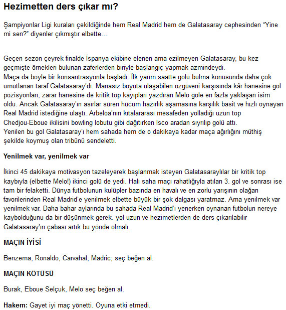 Usta kalemler dünkü maç için ne dedi?