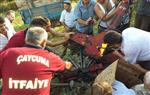 Slaj Makinesine Ayağını Kaptıran Kişi Kurtarıldı