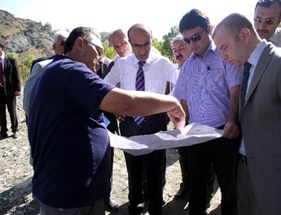 Adıyaman Valisi Demirtaş, Temel Atma Öncesinde İncelemelerde Bulundu