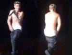JUSTİN BİEBER - Justin Bieber'ın sahnede pantolonu düşünce!