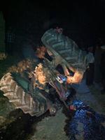 BİLECİK DEVLET HASTANESİ - Osmaneli’de Traktör Devrildi, Sürücü Yaralandı