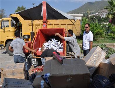 Gümrük Kaçağı 175 Bin Paket Sigara İmha Edildi