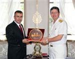 HATAY VALİSİ - Sahil Güvenlik Komutanı Tümamiral Özbal, Vali Lekesiz'i Ziyaret Etti