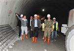 Erzurum Valisi Altıparmak Ovit Tünelini İnşaatında İncelemelerde Bulundu