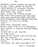 İlker Başbuğ'dan 'Yol' Şiiri