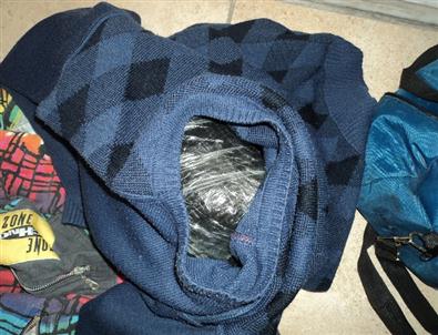 Spor Çantadan Esrar Çıktı