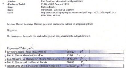 Dubai tatili bakın kimin kredi kartıyla ödenmiş!