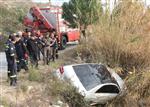LÜKS OTOMOBİL - (özel Haber) Kaza Yapan Lüks Otomobil Ağaca Bağlanarak Kurtarıldı