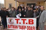 Batman Tabipler Odası Torba Yasayı Protesto Etti