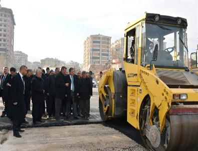 Malatya Belediye Başkanı Ahmet Çakır, Asfalt Çalışmasını İnceledi