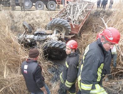 Denizli’de Traktör Devrildi Açıklaması