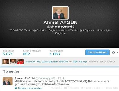 Ak Parti Tekirdağ Süleymanpaşa İlçe Belediye Başkan Adayından Twitter'den Mesaj Verdi Açıklaması