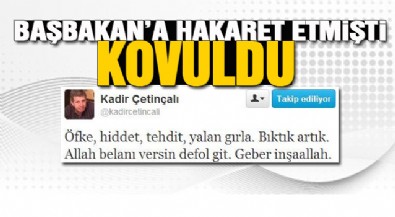 Kadir Çetinçalı Vatan'dan kovuldu