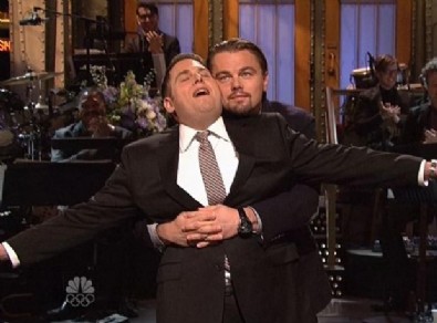 Leonardo DiCaprio ve Jonah Hill ‘Titanic’ten Sahne Canlandırdı