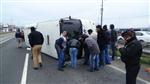 SERVİS OTOBÜSÜ - İşçi Otobüsü Devrildi Açıklaması