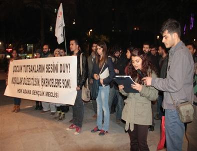 Cezaevindeki Çocuklara İşkence İddiaları Protesto Edildi