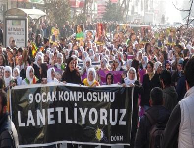 Paris'te Öldürülen 3 Pkk'lı Kadın İçin Yürüyüş Düzenlendi