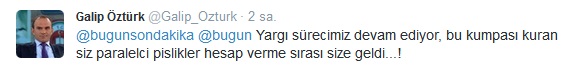 Yargıtay Galip Öztürk'ün cezasını onadı