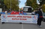 ATATÜRK KAPALI SPOR SALONU - Bilecik'te Amatör Spor Haftası Kutlama Yürüyüşü Düzenlendi