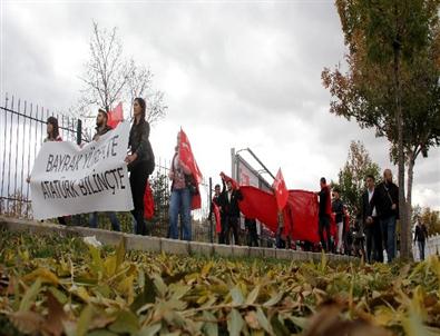Erzurum’da 'bayrak ve Atatürk'Yürüyüşü
