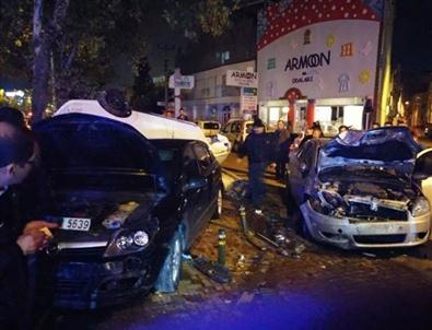 Bursa'da Zincirleme Kazada Faciaya Kılpayı