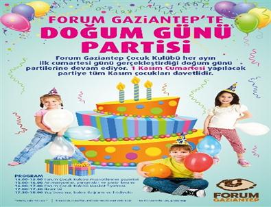 Forum Gaziantep’te Minikler İçin Sürpriz Doğum Günü, 1 Kasım’da
