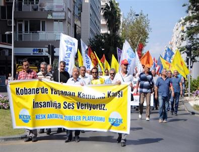 Antalya’da Kobani Eylemi