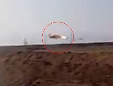 Ermenistan helikopterinin düştüğü anlar kamerada