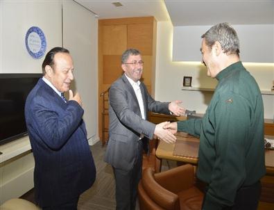 Kadir İnanır’dan Başkan Türkmen’e Sürpriz Ziyaret