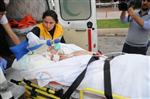 MOTOSİKLET KAZASI - Kazada Yaralanan Gence Ambulans Helikopter Desteği