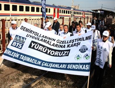 Rayda Yürüyüp Eylem Yaptılar