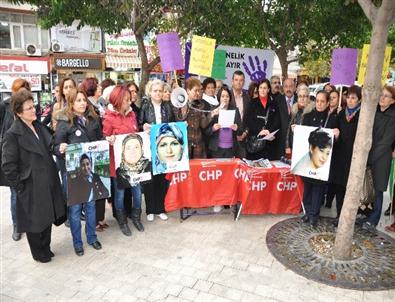 Chp’li Kadınlar 'Şiddete Son Vermek İçin' Sokakta