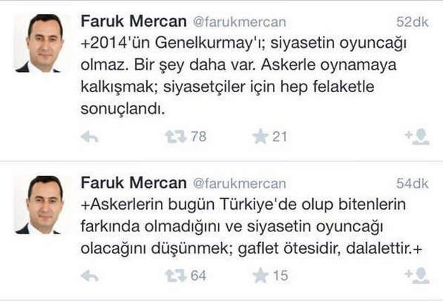 Faruk Mercan darbe çağrısı yaptı