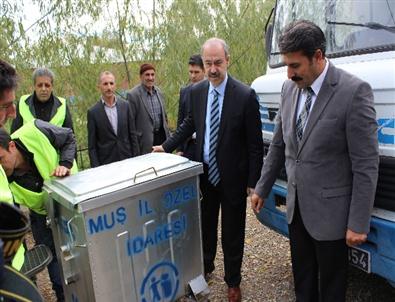 Köylere Çöp Konteynırı Dağıtıldı