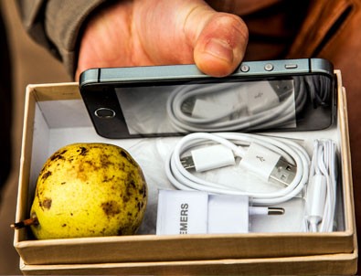 Telefon istedi armut çıktı