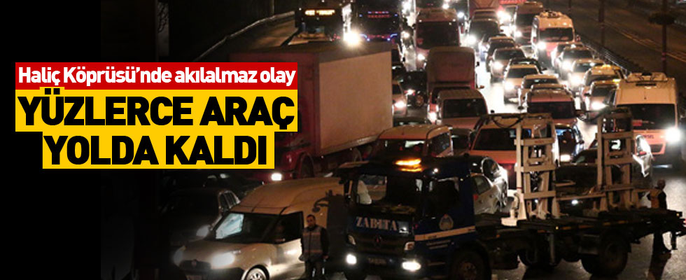 Haliç Köprüsü'nde inanılmaz olay