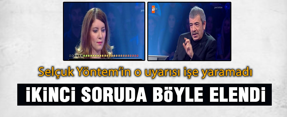 O soruyu bilemeyince şoke oldu