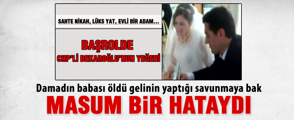 Mehmet Bekaroğlu'nun sahte nikah kıyan yeğeni konuştu