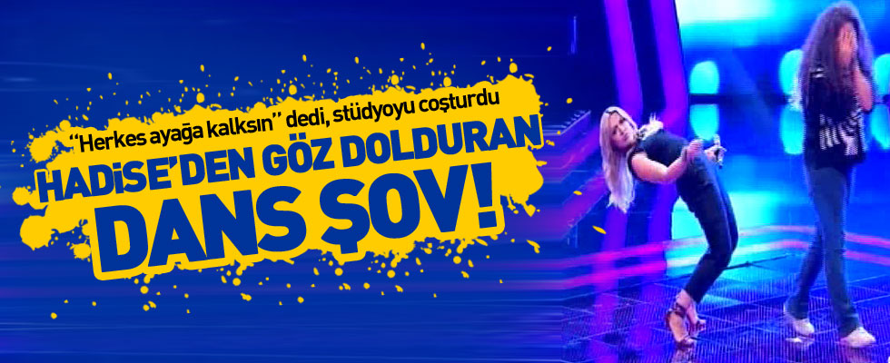 O Ses Türkiye'de Hadise'den göz dolduran dans şov