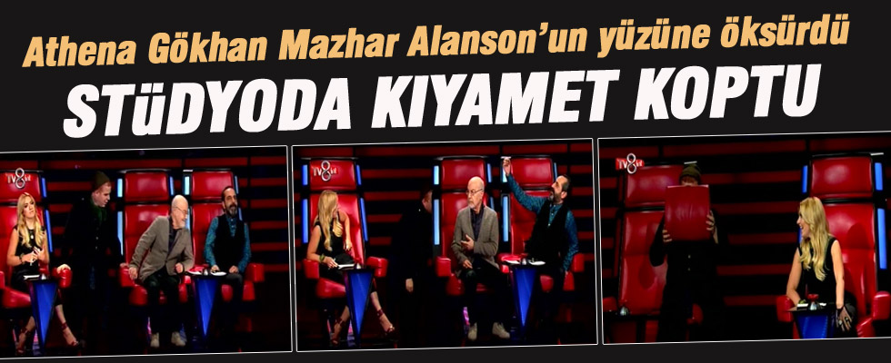 Athena Gökhan, Mazhar Alansun'ün yüzüne öksürürse...