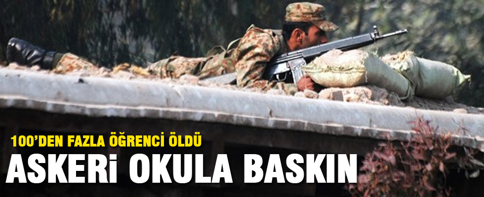 Pakistan'da askeri okula baskın