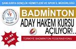 VESİKALIK FOTOĞRAF - Şanlıurfa’da Badminton Hakem Kursu Açılıyor