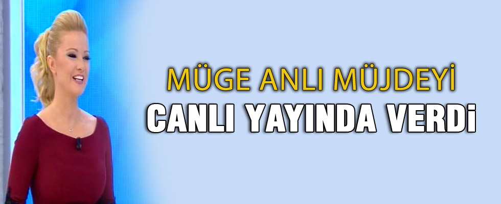Müge Anlı müjdeyi canlı yayında verdi