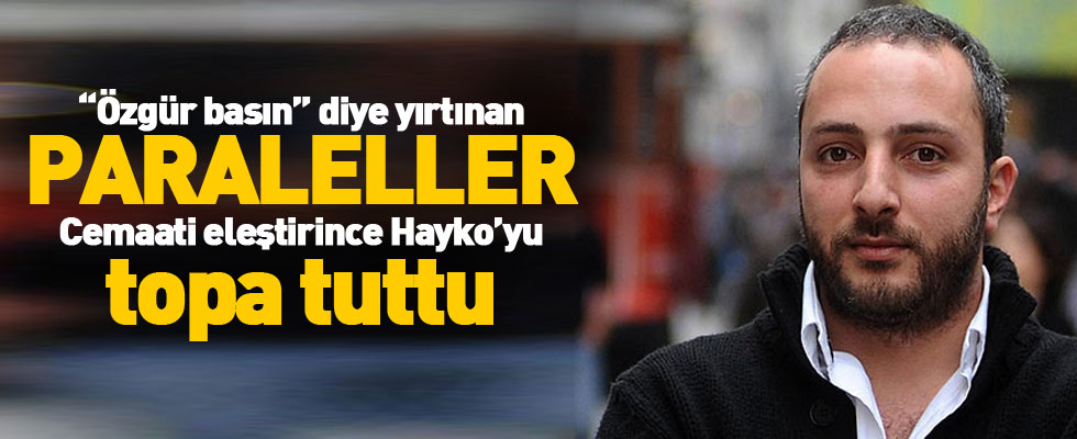 Cemaat tabanı Hayko Bağdat'ı topa tuttu